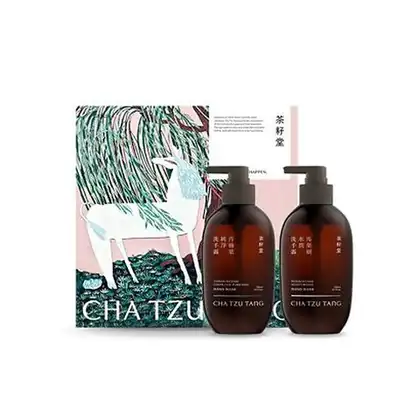茶籽堂|胭脂馬版畫|手部清潔雙入禮盒-肖楠葉洗手露+馬栗樹洗手露