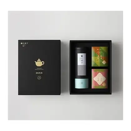 京盛宇|墨金雙享禮盒-茶葉茶包禮盒|不知春100g+10入御守袋茶