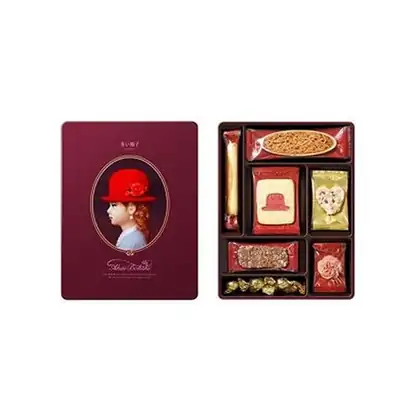紅帽子|7種紫盒喜餅禮盒17入