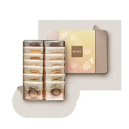 向陽房|花韻鐵盒 艾許手工餅乾14入|ÉCHIRÉ Cookie box