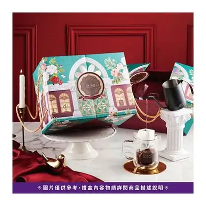 歐客佬|【玫瑰花園雙層禮盒】精品掛耳套組禮盒(附提繩)※僅限宅配