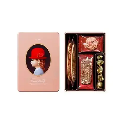 紅帽子|4種雅致粉盒喜餅禮盒12入
